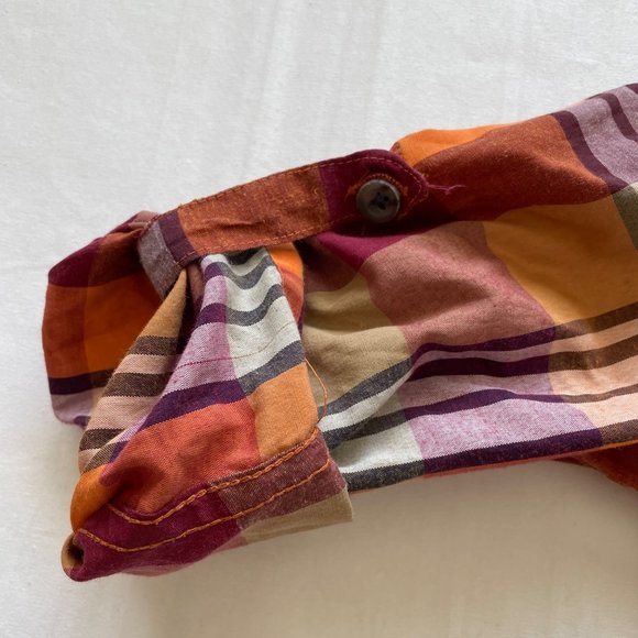 Smith's American Paid Button Up Shirt size 7 - Picture 4 of 6